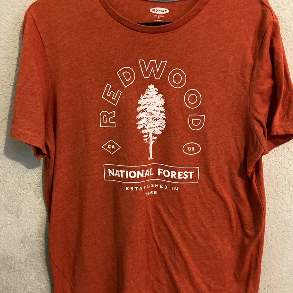 Orange Nature Graphic T-shirt
